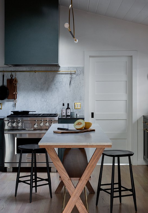 Custom kitchen in a Los Angeles home showcasing refined craftsmanship, clean lines, and precise construction details